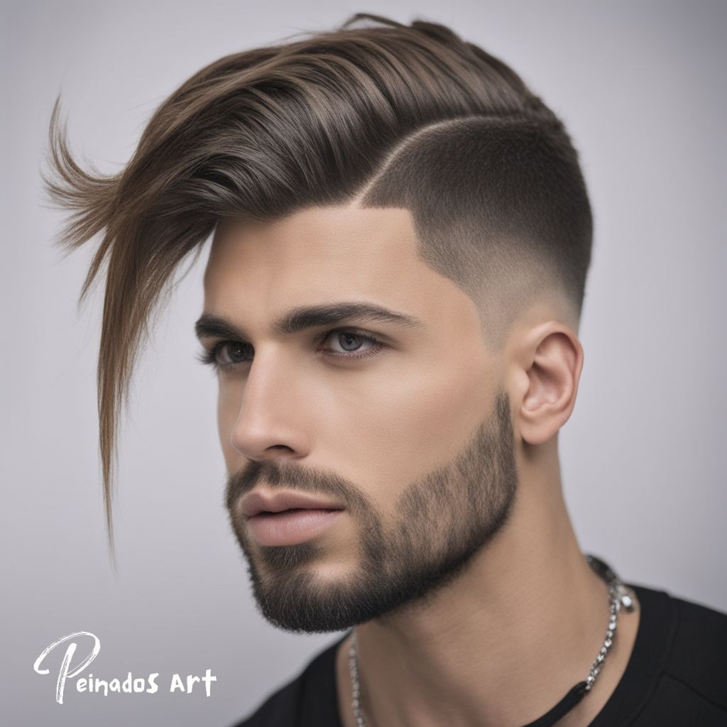 Corte masculino de cabelo hot sale liso